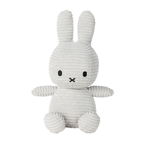 【Bon Ton Toys Miffy 米菲兔】ECO燈芯絨填充玩偶23cm #柔和灰