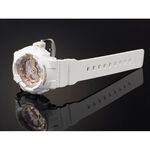 CASIO卡西歐 Baby-G 人氣經典率性手錶-玫瑰金x白 BA-110-7A1, , large