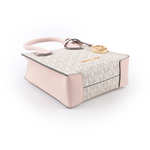 Michael Kors Mercer 塗層帆布手提/斜背二用迷你琴譜包/粉色, , large