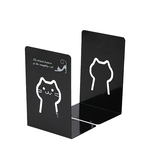 【上手家居】造型L型書架 2入組 黑貓(書擋/桌上收納/桌上書架/造型書架/書擋架/書立), , large