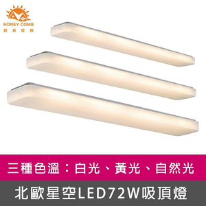 [Honey Comb]北歐星空LED72W吸頂燈 白光(V2054W)