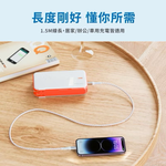 【Leo手機周邊專賣店】 PHILIPS飛利浦 不打結磁吸收納線 / Type C-Type C / 白色, , large