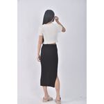 (S) 修身黑色長裙二手衣, , large