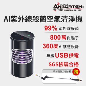 【安伯特】神波源 AI紫外線殺菌 車用空氣清淨機 R3D197