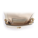 MARC JACOBS THE J MARC 平滑牛皮翻蓋迷你二用包/天空白, , large