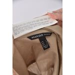 (M) mango質感棕色長袖上衣二手衣, , large