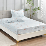 【Betrise】Cute pet wandering story | C Energy Series 100% Austrian Tencel™ Light-quenched Graphene Four-piece Duvet Bedding Set-Double, , large