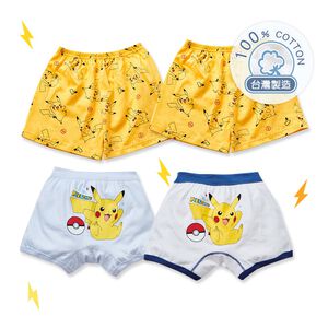 (多款)Pokémon 精靈寶可夢皮卡丘男童四角褲(2入組)【旺達棉品】PK-CU003