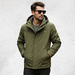 【億子洪】防水防風登山外套  加絨厚款-綠3XL【1899】, , large