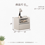 【Hampton 漢汀堡】朵安1.5尺床頭櫃, , large