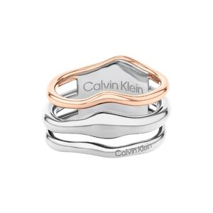 Calvin Klein CK 雙色波浪造型戒指 禮物 送禮(35000651)