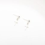 【Angel & Me】十字架 Cross 一對 s925 純銀 耳環 耳夾 基督 福音 洗禮 禮物, , large