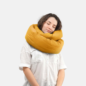 Infinity Pillow Travel Neck Pillow Ochre-yellow