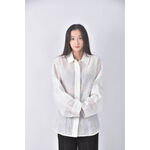 (XL) love you so much排扣白色長袖上衣二手衣, , large