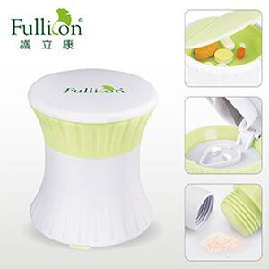 GS MALL 便攜式磨藥盒 磨藥盒 切藥器 藥盒 收納藥盒 顏色隨機 磨藥器 切藥器  3合1藥盒