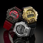 CASIO 卡西歐  G-SHOCK DW-6900 25周年金屬手錶(GM-6900-1), , large