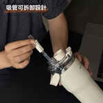 【H&R安室家】SITARAYURI磁吸蓋附吸管可手提304不鏽鋼保溫杯900ml(H16), , large