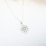 【Angel & Me】Endless love s925 sterling silver necklace birthday gift, , large