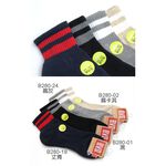 【BVD】單色雙配條1/2氣墊男襪-B280 男襪 短襪 休閒襪, , large