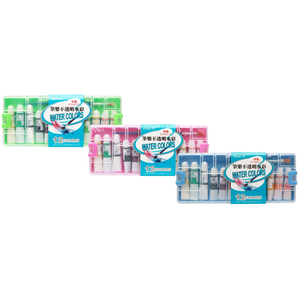 12-Color Opaque Watercolors &ndash; Blue Case