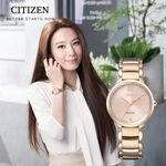 CITIZEN 星辰  L系列 廣告款 光動能大三針女錶 EM0922-81X, , large