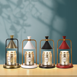 lussuoso - Classic and elegant dimmable timed wax melting lamp - textured black, , large