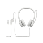 【 Logitech 羅技 】H390 珍珠白 有線耳機 麥克風, , large