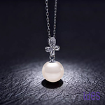 [ides愛蒂思] 日本設計AKOYA經典系列天然珍珠項鍊7-8mm/幸運, , large