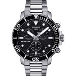 TISSOT 天梭 Seastar 1000 海洋之星300米潛水計時錶-黑x銀 T1204171105100, , large