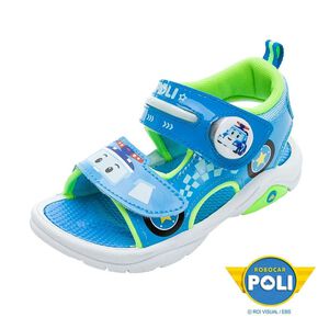 POLI電燈涼鞋-藍19cm
