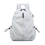 SPRING-尼龍布筆電商務後背包 輕量大容量防潑水耐磨透氣 14吋筆電防震後背包 情侶後背包 A4尼龍後背包-多色, , large