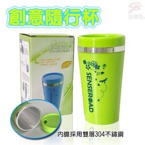 GS MALL 台灣製造 不鏽鋼隨行杯 400ml 保溫杯 吸管杯 保溫瓶 不鏽鋼 隨行杯 不鏽鋼杯 水杯 馬克杯