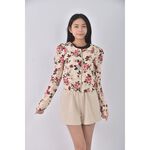 (S) h m質感棉質純棉杏色外套二手衣, , large