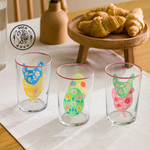 【SOLO Vintage】LCW Home 570ml Cute Chicken And Egg Glass Cup Set of 3 Water Cup Juice Cup Made in Turkey, , large