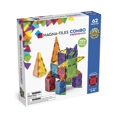 Magna-Tiles microMAGS磁力片-62片套組