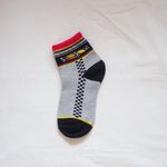 [Kaimei Cotton] Eight pairs of random pairs of excellent MIT made in Taiwan pure cotton racing children's socks F1 racing three colors 18-22cm, , large