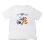 JZ TEE Cat - Work Makes Me Happy Graphic Tee, , large
