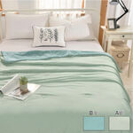 Plain summer single quilt, , large