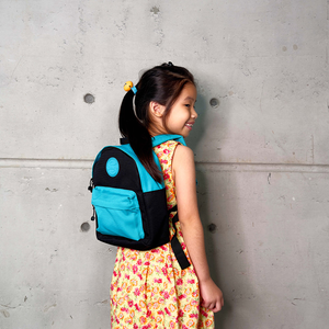 SOLIS 調色盤系列 休閒迷你後背包-幼童款-S號-鳥藍/黑