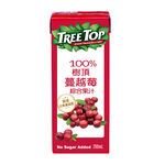 TreeTop 100 Cranberry Fruit Juice 200ml, , large