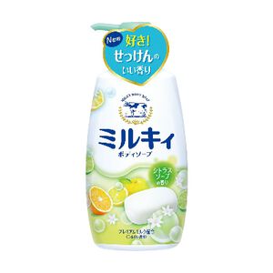 牛乳石鹼牛乳精華沐浴乳-柚子果香-550ml