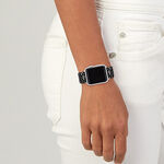 COACH Apple Watch 錶帶 38/41/42mm 適用 錶帶- 黑色C字玳瑁紋(不含手錶), , large