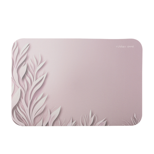 【怪獸】rubber anne 超吸軟式珪藻土吸水地墊 水韻之影(60x40cm) -銀粉