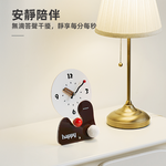 【上手家居】童趣造型時鐘 奶霜白(桌上時鐘/復古時鐘/桌鐘/桌上型時鐘/座鐘), , large