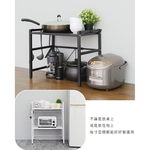 【Y HOUSE】多用途伸縮收納架/電器架/廚房架/置物架-雙層黑色, , large