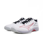 Mizuno Thunder Blade Z 男女 排球鞋 運動 訓練 止滑 緩震 白紅黑 [V1GA237096], , large