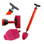 【HANLIN】1PT 馬桶疏通器 強大氣壓 一拉一推 輕鬆疏通 打氣一炮通 水管疏通器 強力高壓 馬桶 水槽 地漏 排水管 下水道 疏通神器, , large