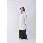 (S) bonitta質感拼接白色洋裝二手衣, , large