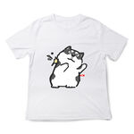 JZ TEE Husky & Cat - Boba Attack Graphic Tee, , large