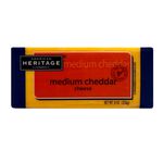 Heritage Medium Cheddar Natural Cheese, , large